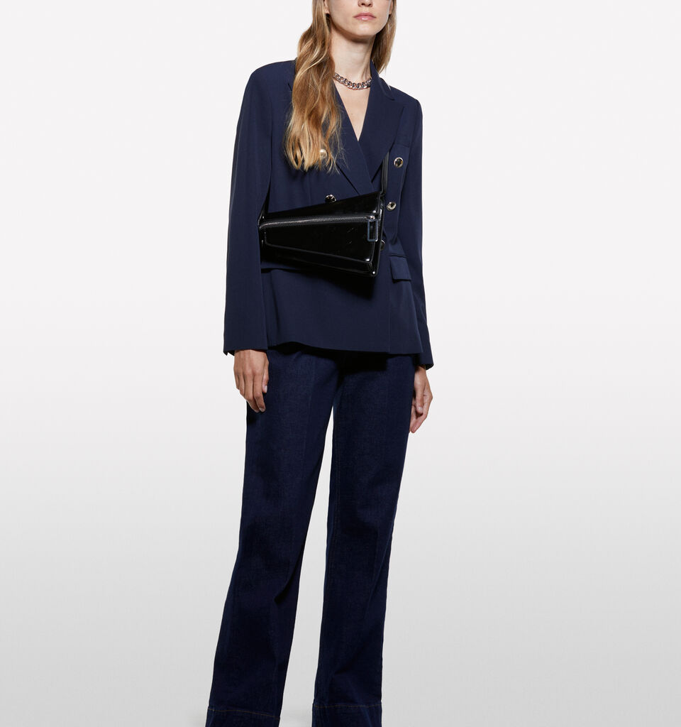 Dunkelblauer Blazer mit goldenen Knöpfen - blazer für damen - Dunkelblau | Sisley image number 1